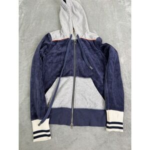 Vintage Y2K Juicy Couture Full Zip Hoodie Women's Size Medium Blue